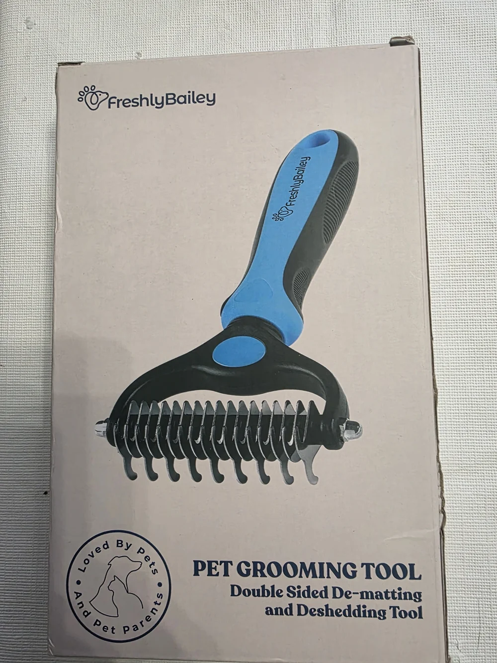 Blue & Black Men Grooming Pet Dematting Tool